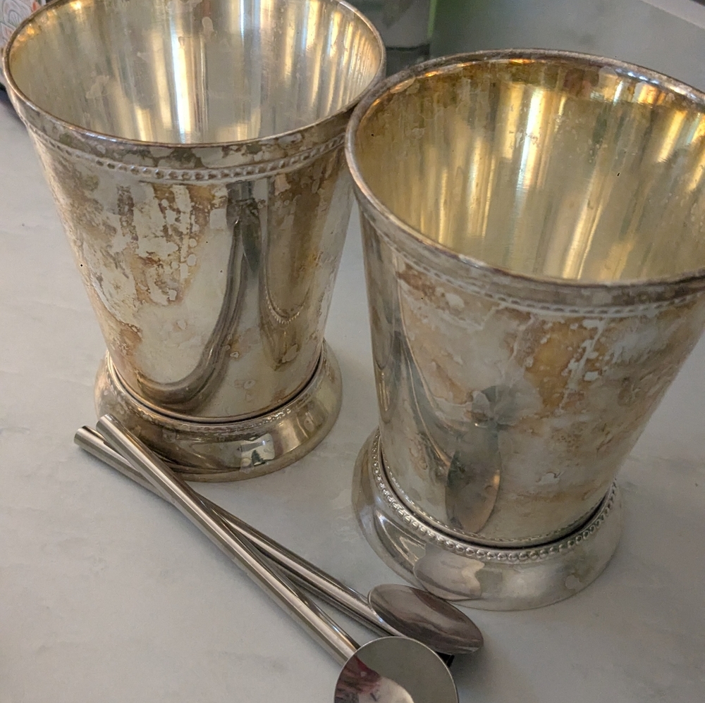Silver Plate Julep Cups